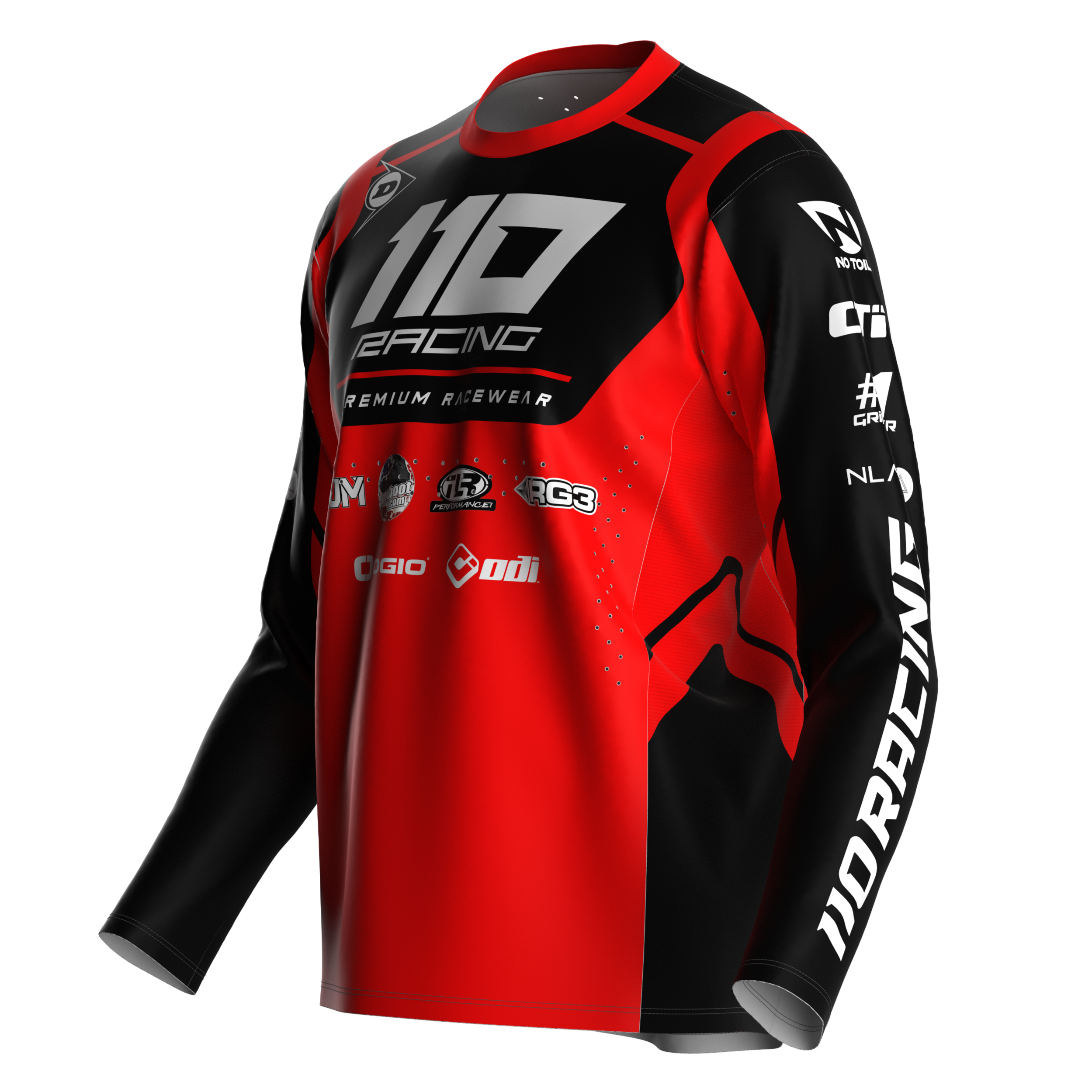 110 RACING // SE24 AMPLIFY JERSEY RED/BLACK – 110Racing