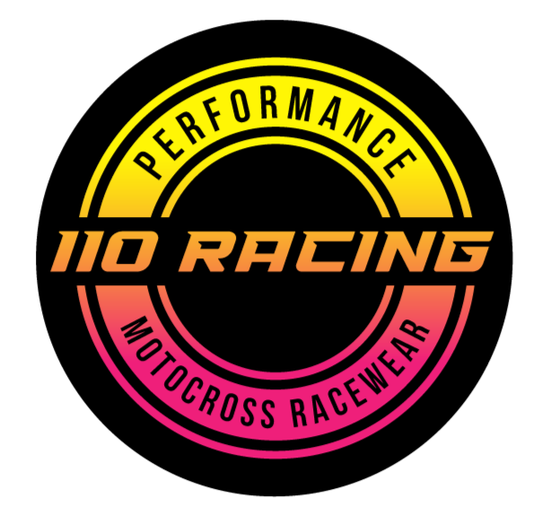 110 RACING // FOUNTAIN ROUND STICKER - PINK