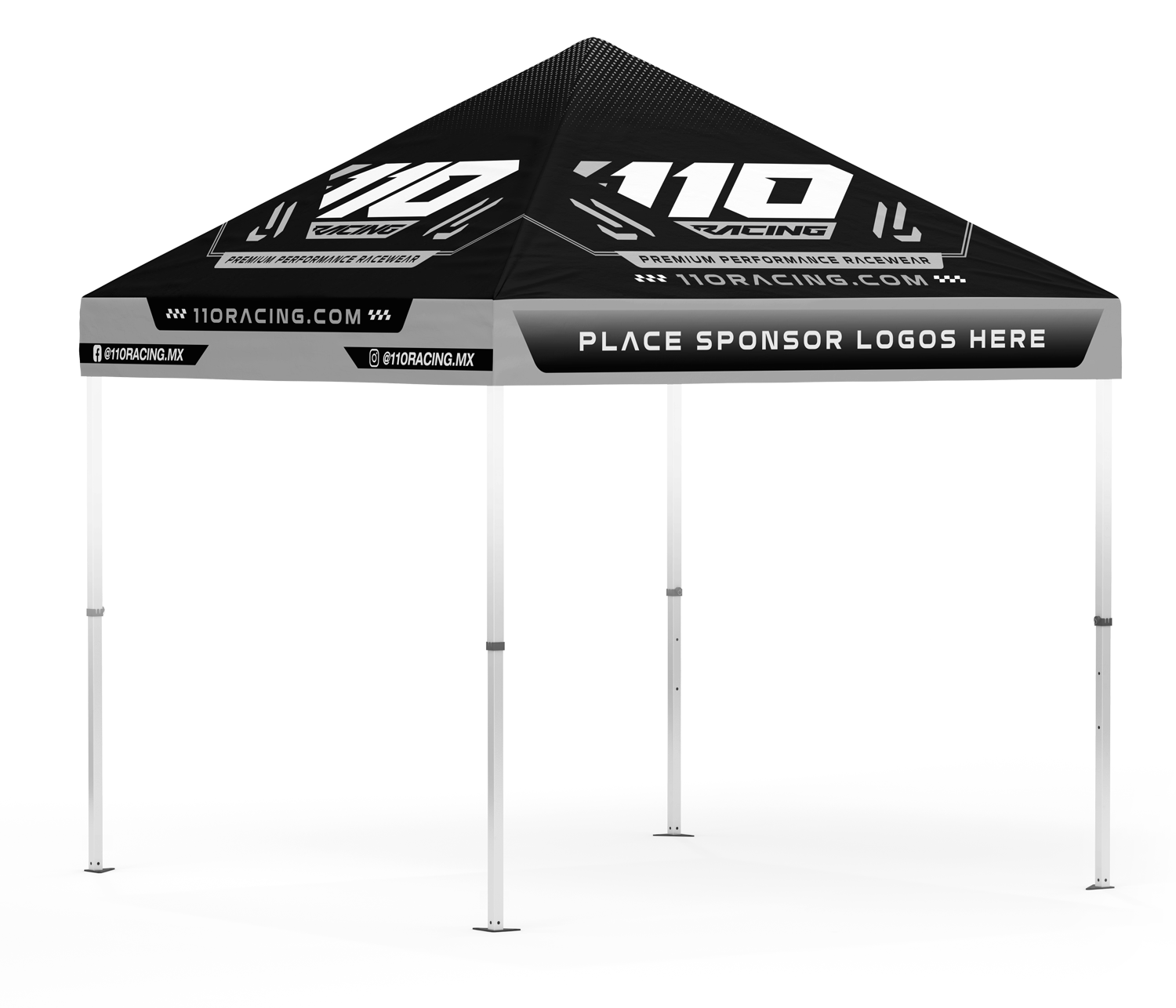 110 RACING ATHLETE CANOPY TOP (10x10)