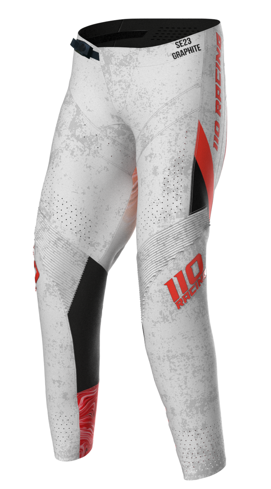 110 RACING // SE23 GRAPHITE YOUTH PANT GREY/RED
