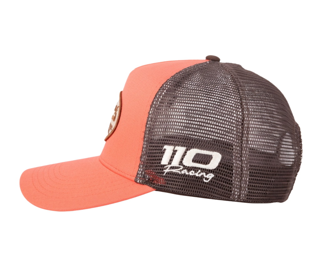 110 RACING // HERITAGE TRUCKER HAT - CORAL