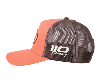 110 RACING // HERITAGE TRUCKER HAT - CORAL