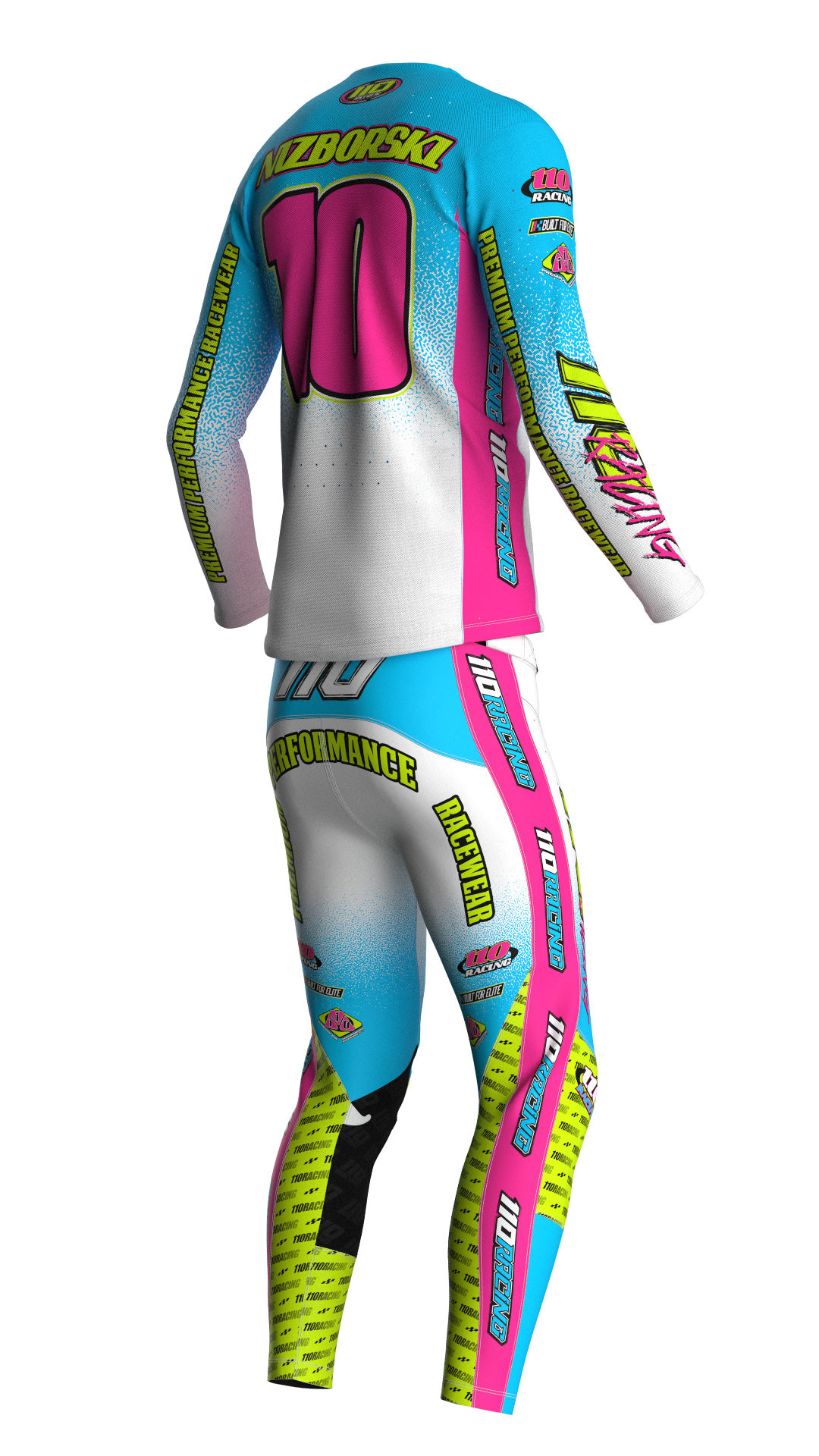 110 RACING // PHASE 199X PANT – MIAMI STATIC – 110Racing