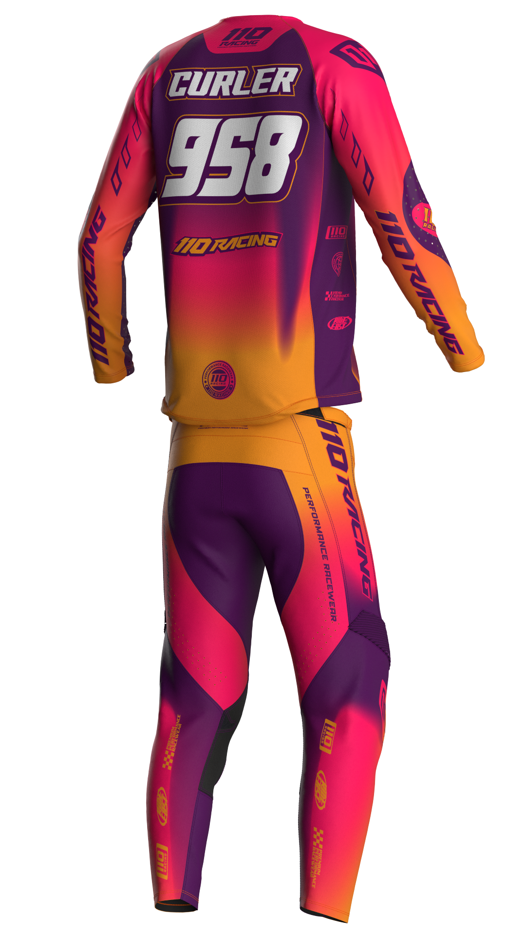 110 RACING // RS24.1 TECHART YOUTH PANT - SUNSET