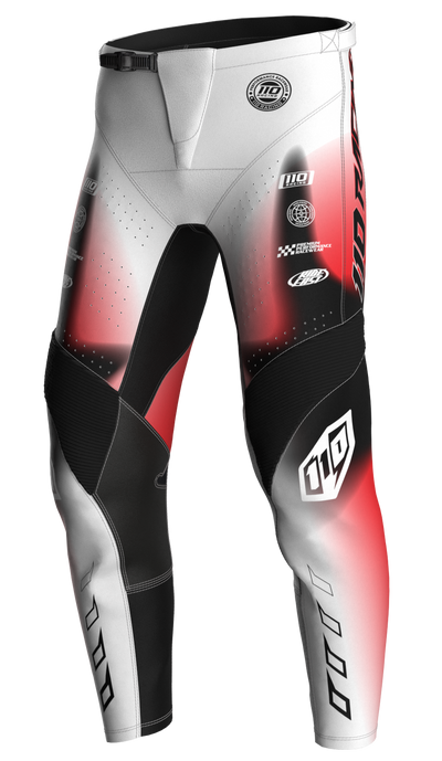 110 RACING // RS24.1 TECHART YOUTH PANT - RED/BLACK