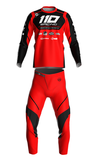 110 RACING // SE24 AMPLIFY PANT - RED/BLACK