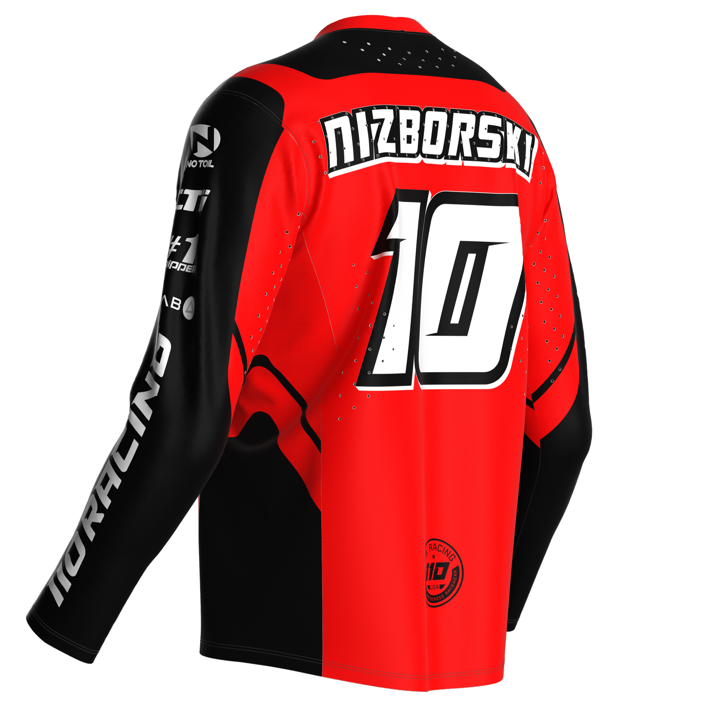 110 RACING // SE24 AMPLIFY JERSEY - RED/BLACK