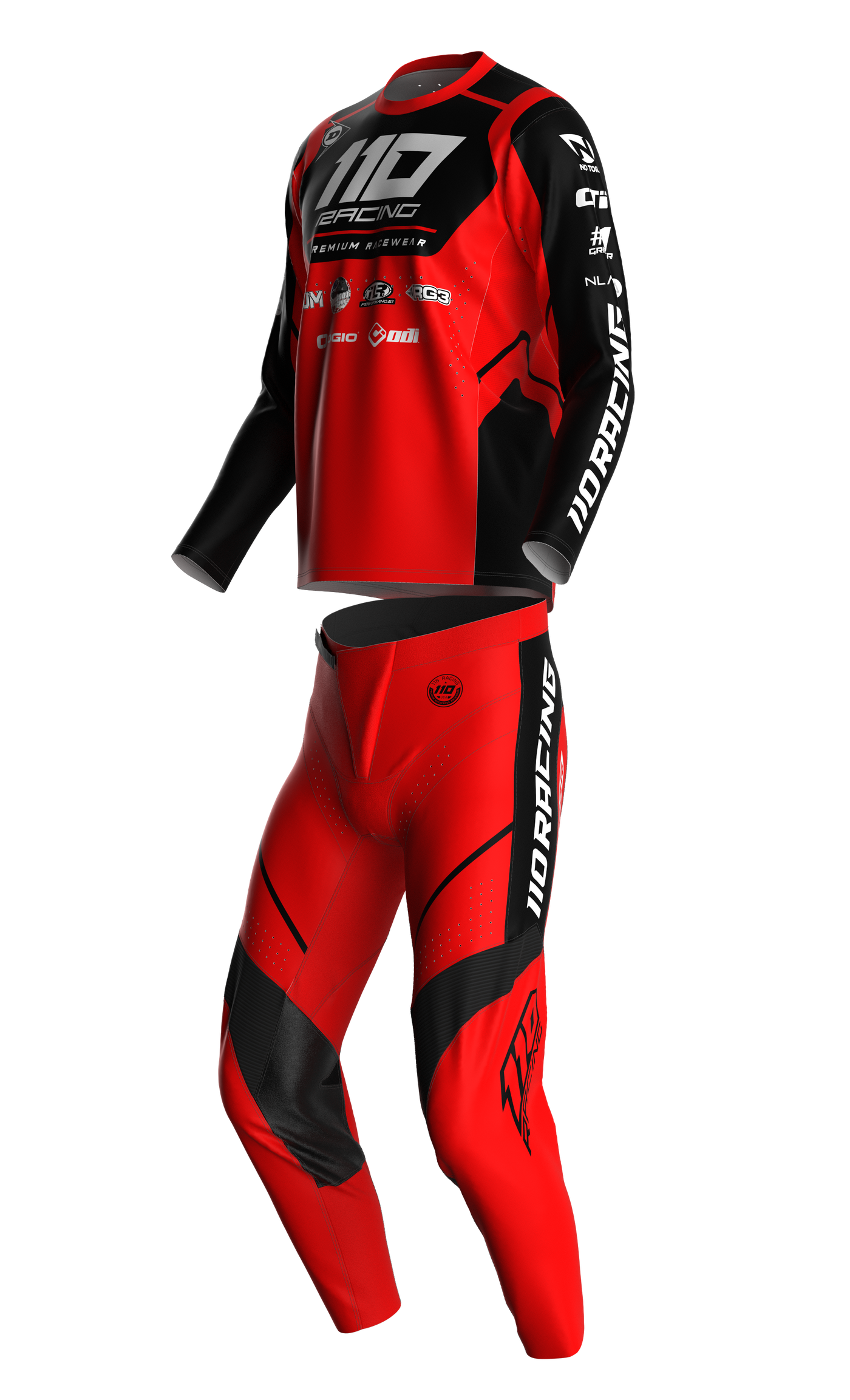 110 RACING // SE24 AMPLIFY YOUTH JERSEY - RED/BLACK
