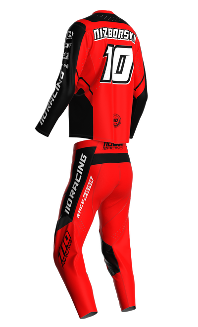 110 RACING // SE24 AMPLIFY JERSEY - RED/BLACK