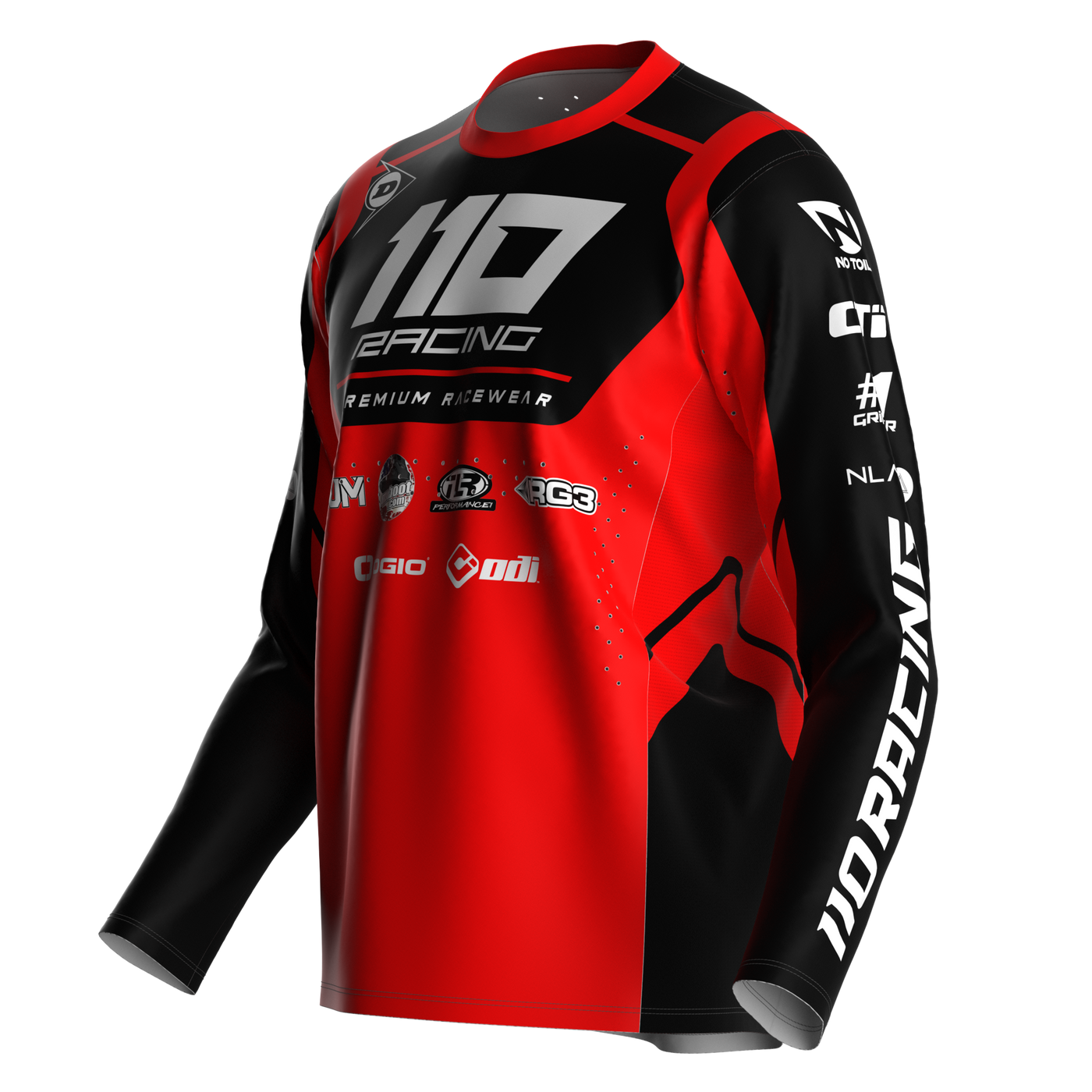 110 RACING // SE24 AMPLIFY JERSEY - RED/BLACK