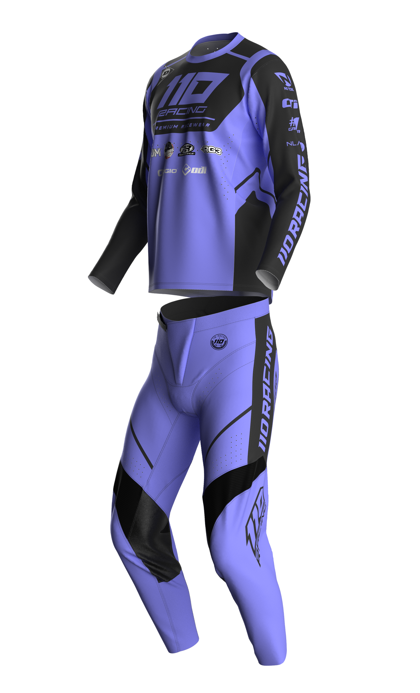 110 RACING // SE24 AMPLIFY YOUTH PANT - PURPLE/GREY