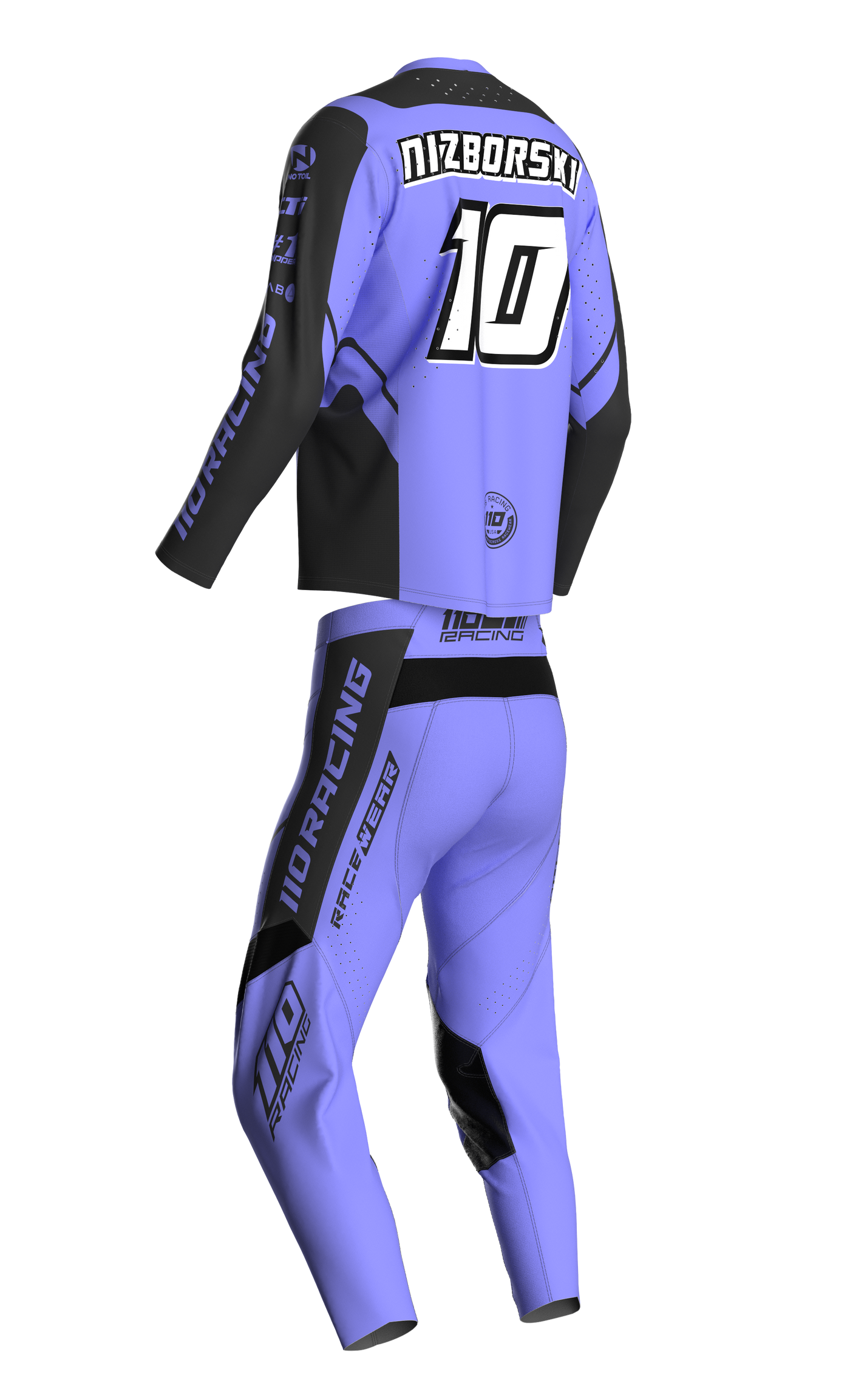 110 RACING // SE24 AMPLIFY YOUTH PANT - PURPLE/GREY
