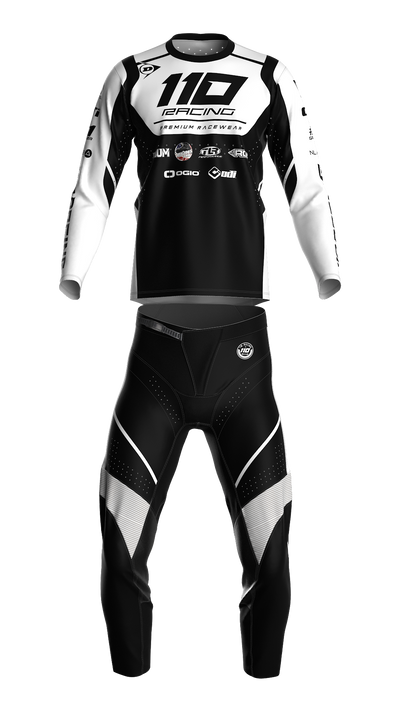 110 RACING // SE24 AMPLIFY YOUTH JERSEY - BLACK/WHITE