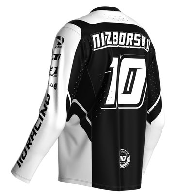 110 RACING // SE24 AMPLIFY JERSEY - BLACK/WHITE