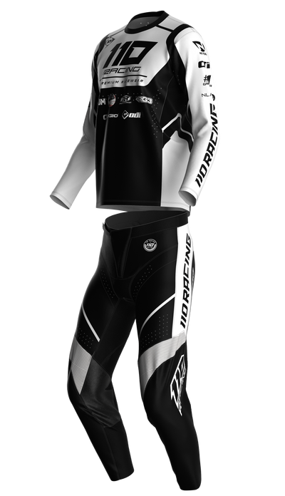 110 RACING // SE24 AMPLIFY JERSEY - BLACK/WHITE