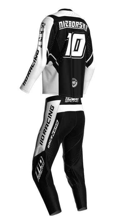 110 RACING // SE24 AMPLIFY YOUTH JERSEY - BLACK/WHITE