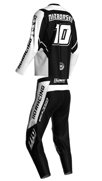 110 RACING // SE24 AMPLIFY JERSEY - BLACK/WHITE