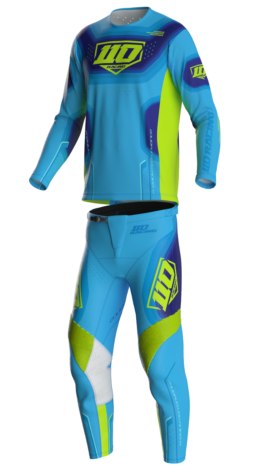 110 RACING // SE25 IGNITE YOUTH PANT - CYAN
