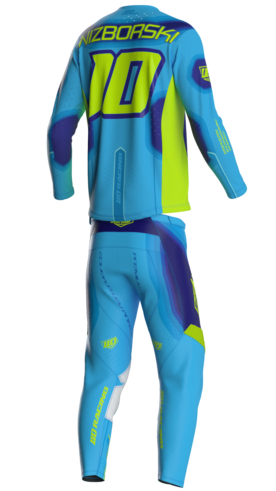 110 RACING // SE25 IGNITE YOUTH PANT - CYAN
