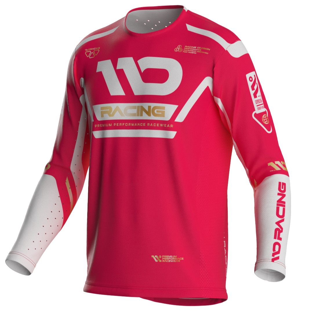 110 RACING // 2026 HYPERION YOUTH JERSEY - CRIMSON