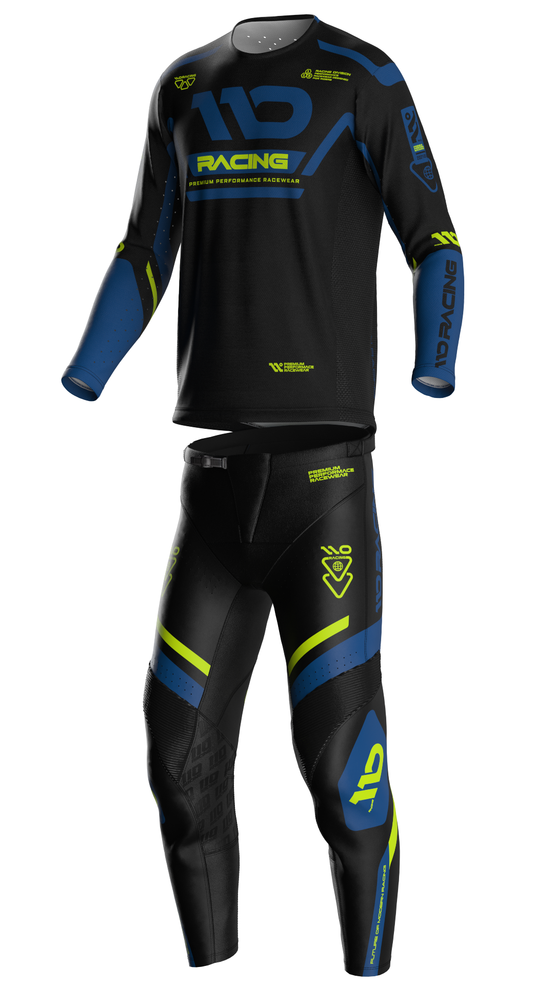 110 RACING // 2026 HYPERION YOUTH PANT - MIDNIGHT VOLT