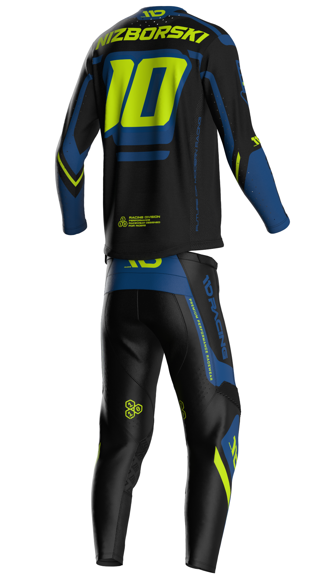 110 RACING // 2026 HYPERION YOUTH PANT - MIDNIGHT VOLT