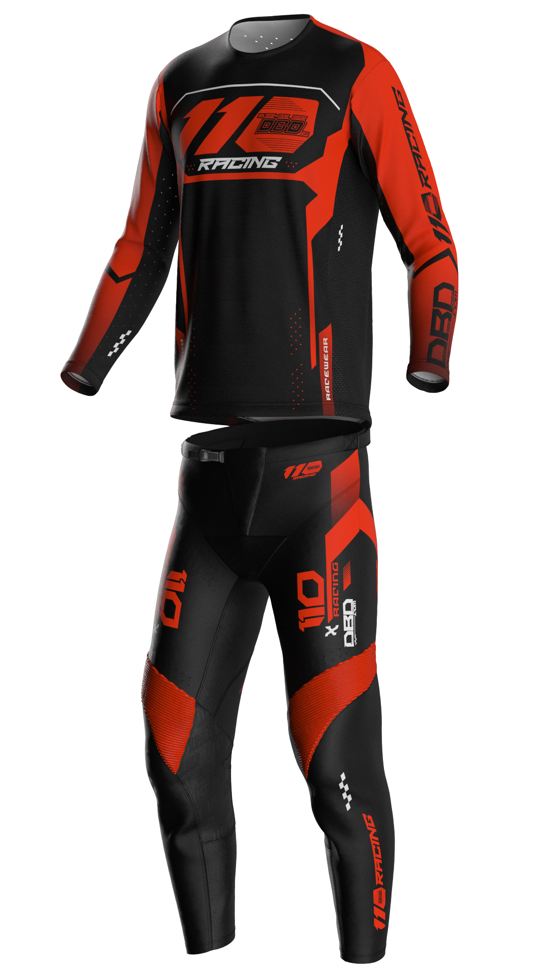 110 RACING x DBD RACING SX25 YOUTH PANT - BLACK/ORANGE