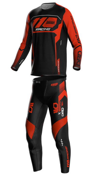 110 RACING x DBD RACING SX25 YOUTH PANT - BLACK/ORANGE