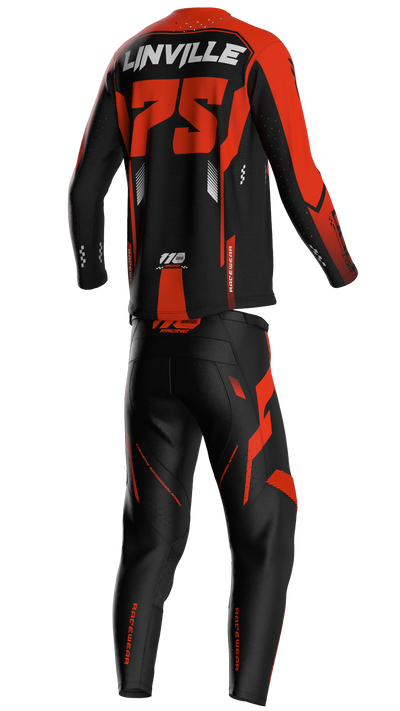 110 RACING x DBD RACING SX25 YOUTH PANT - BLACK/ORANGE