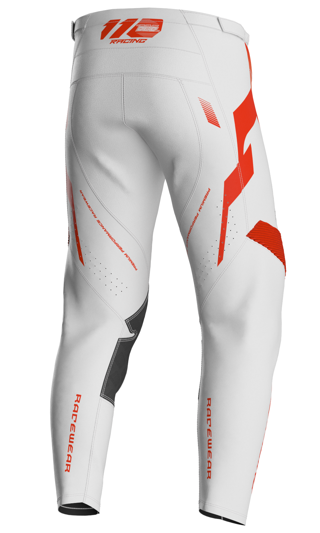 110 RACING x DBD RACING SX25 YOUTH PANT - WHITE/ORANGE