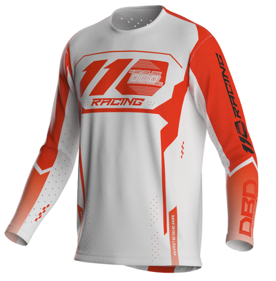110 RACING x DBD RACING COLLAB  SX25 JERSEY - WHITE/ORANGE