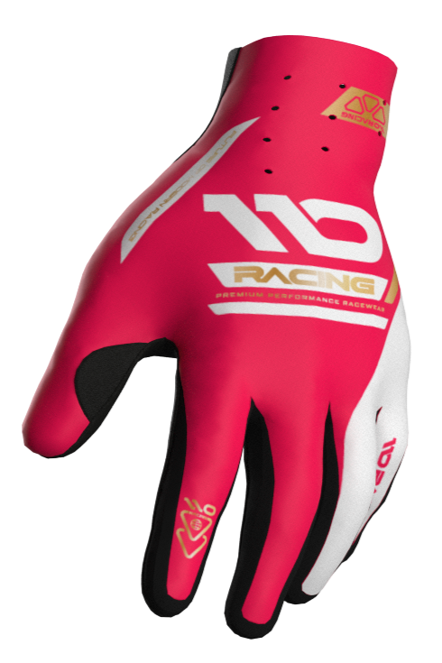 110 RACING // 2026 HYPERION GLOVE - CRIMSON