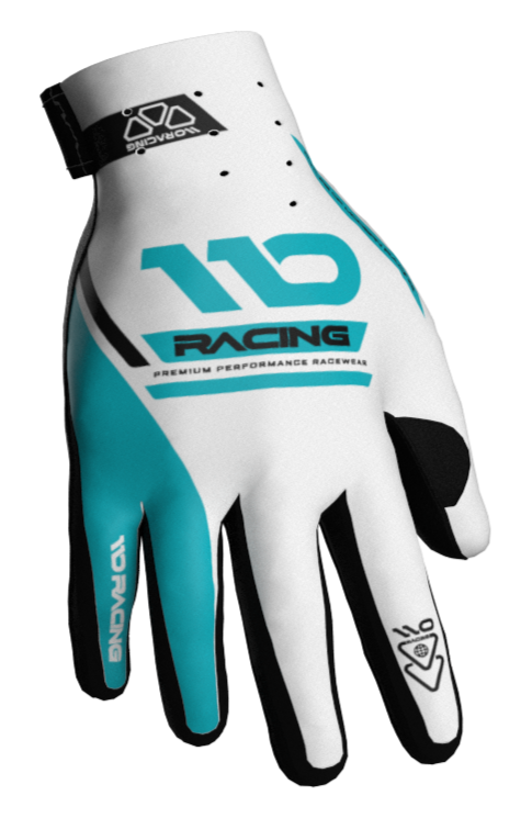 110 RACING // 2026 HYPERION GLOVE - ARCTIC PULSE