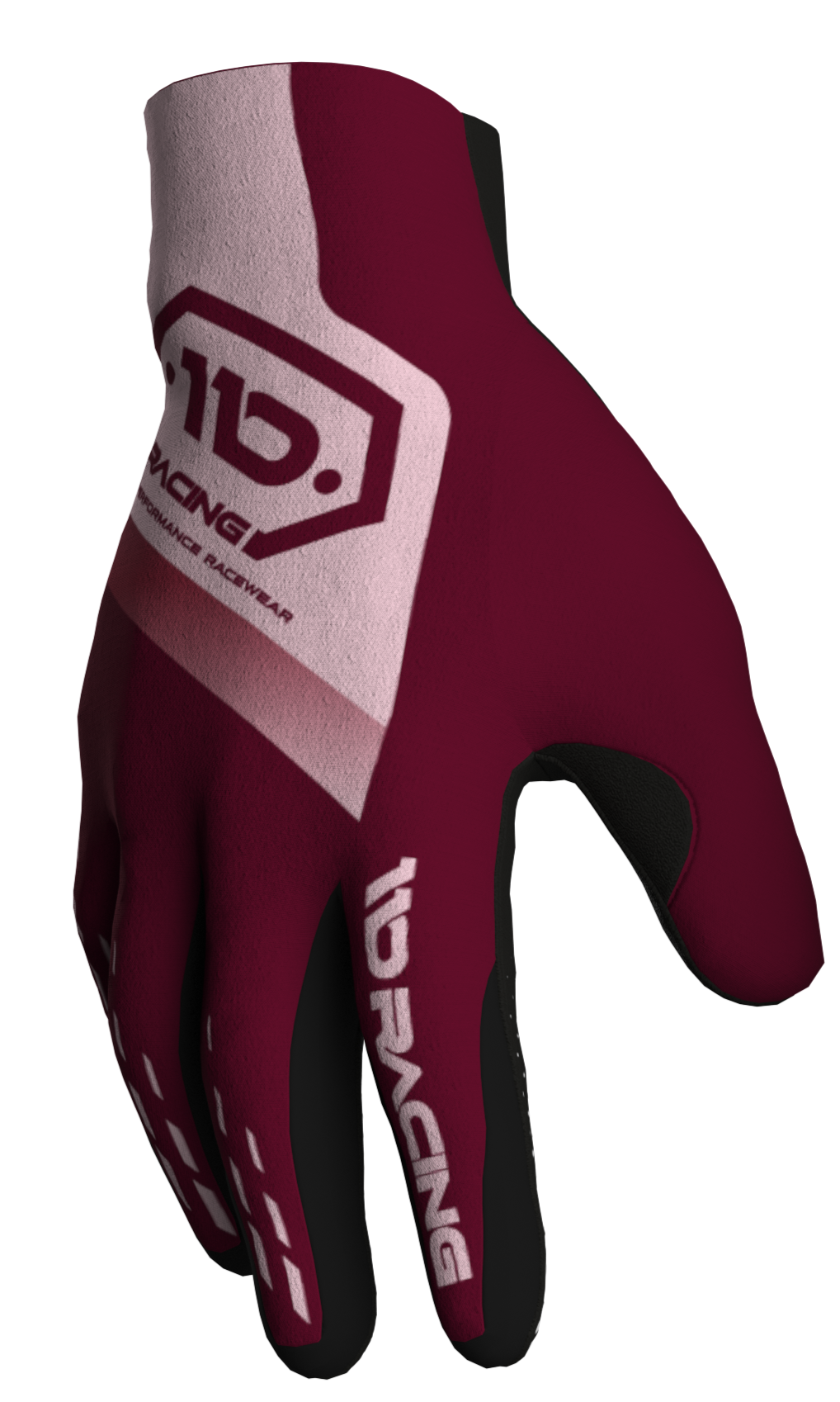 110 RACING // SE25 TENACITY GLOVE - MAROON/LIGHT PINK