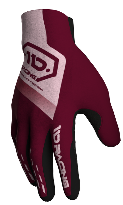 110 RACING // SE25 TENACITY GLOVE - MAROON/LIGHT PINK