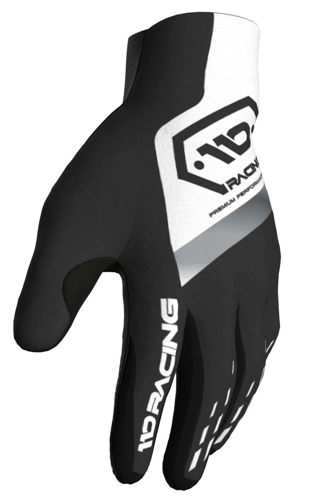 110 RACING // SE25 TENACITY GLOVE - WHITE/GREY