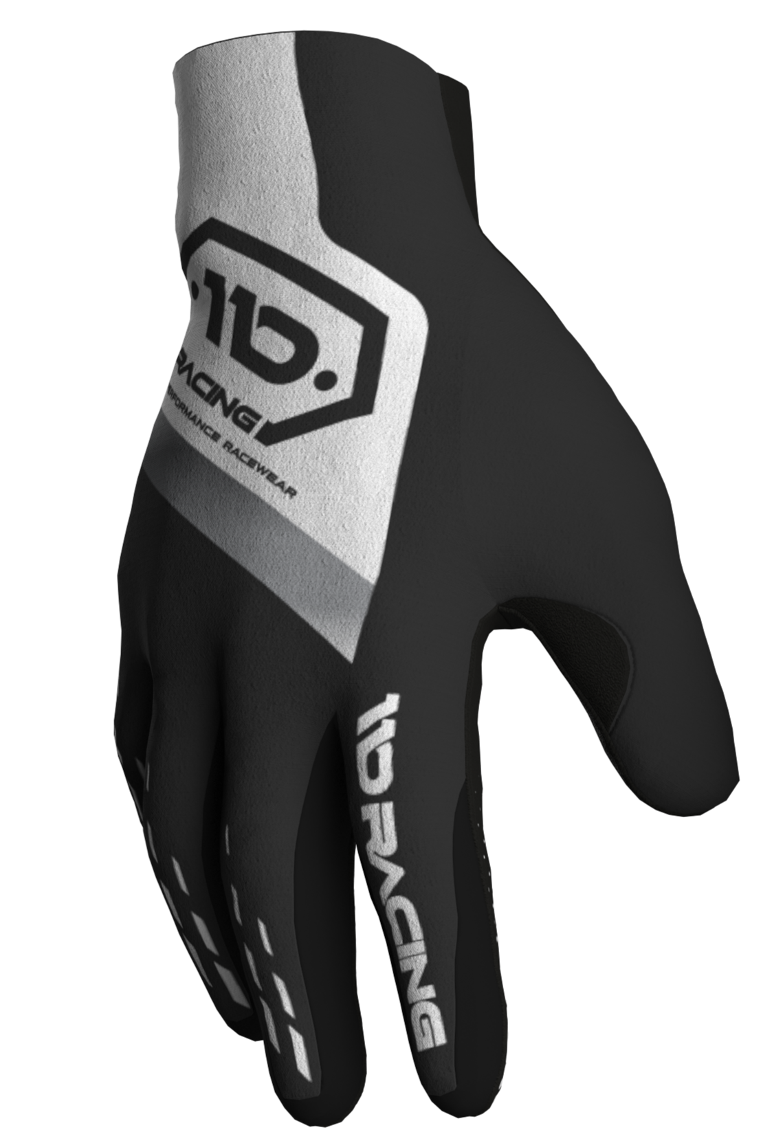 110 RACING // SE25 TENACITY GLOVE - WHITE/GREY