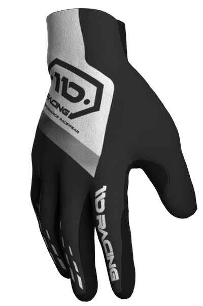 110 RACING // SE25 TENACITY GLOVE - WHITE/GREY
