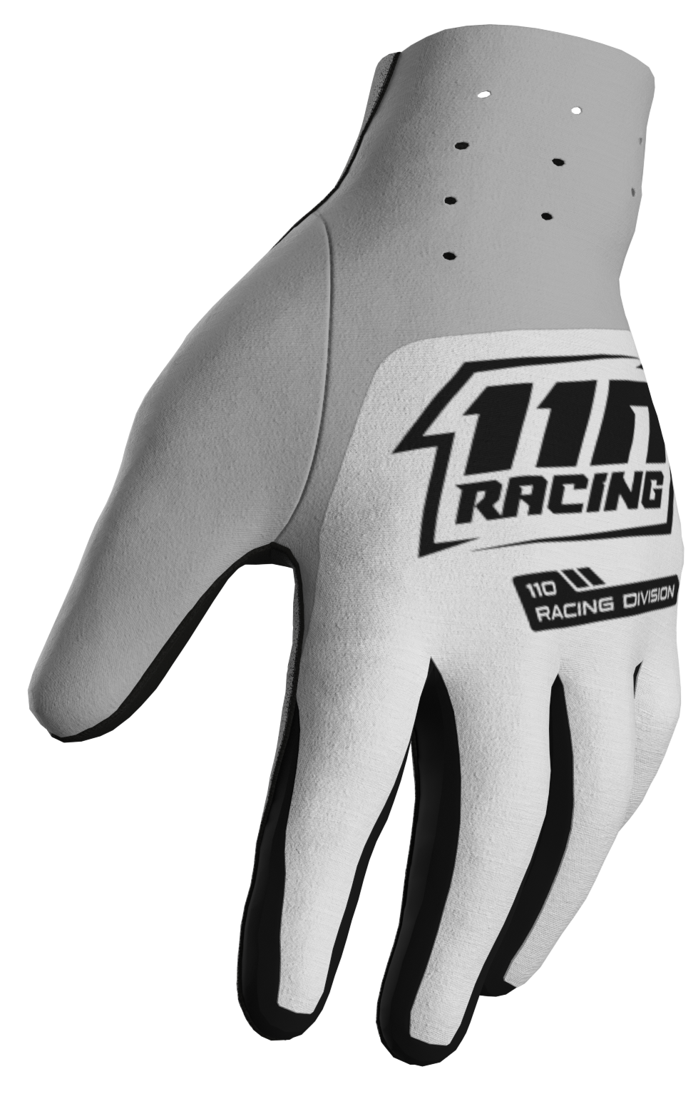 110 RACING // VELOCITY LITE 24' YOUTH GLOVE - WHITE – 110Racing