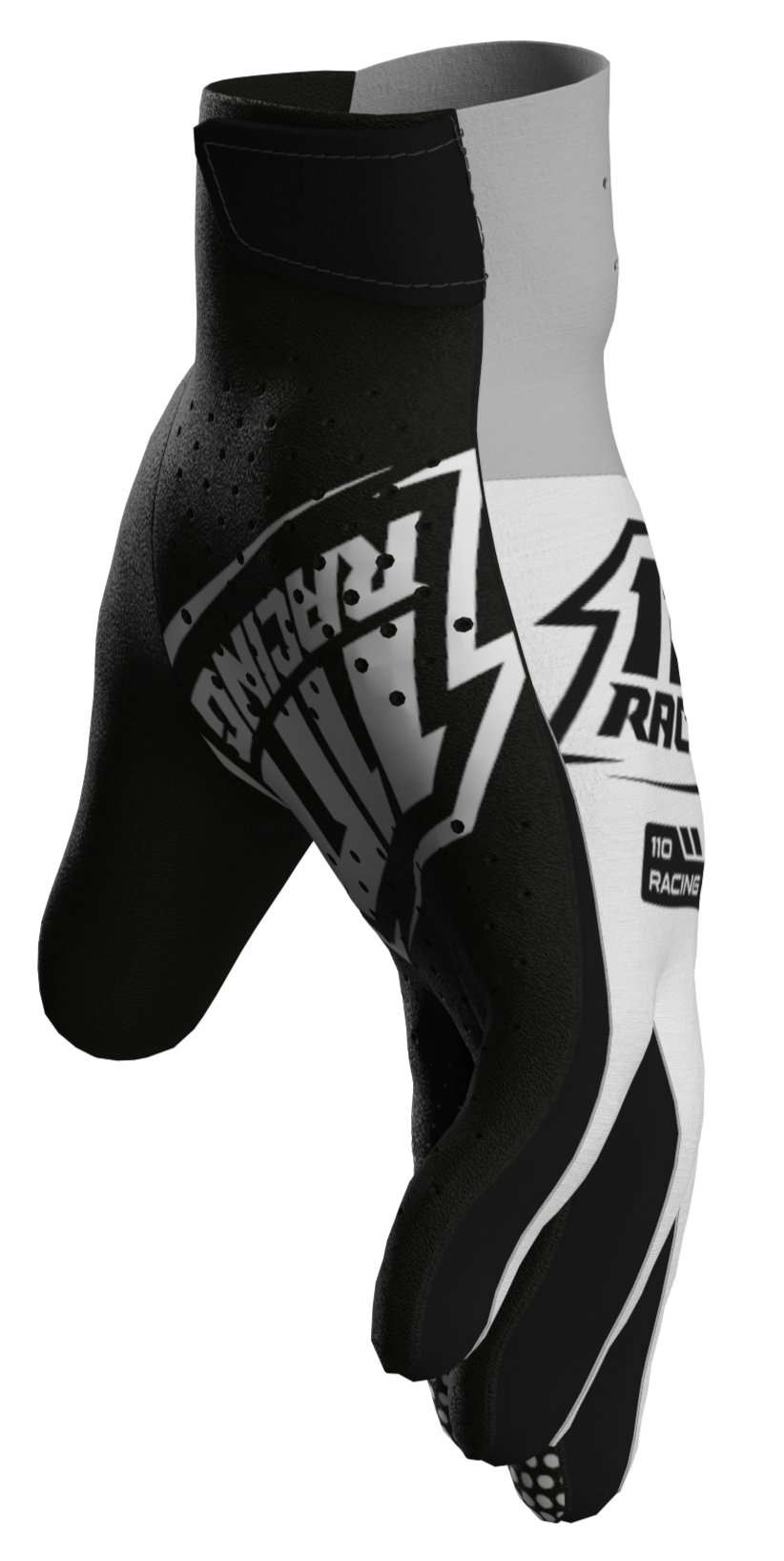 110 RACING // VELOCITY LITE 24' YOUTH GLOVE - WHITE