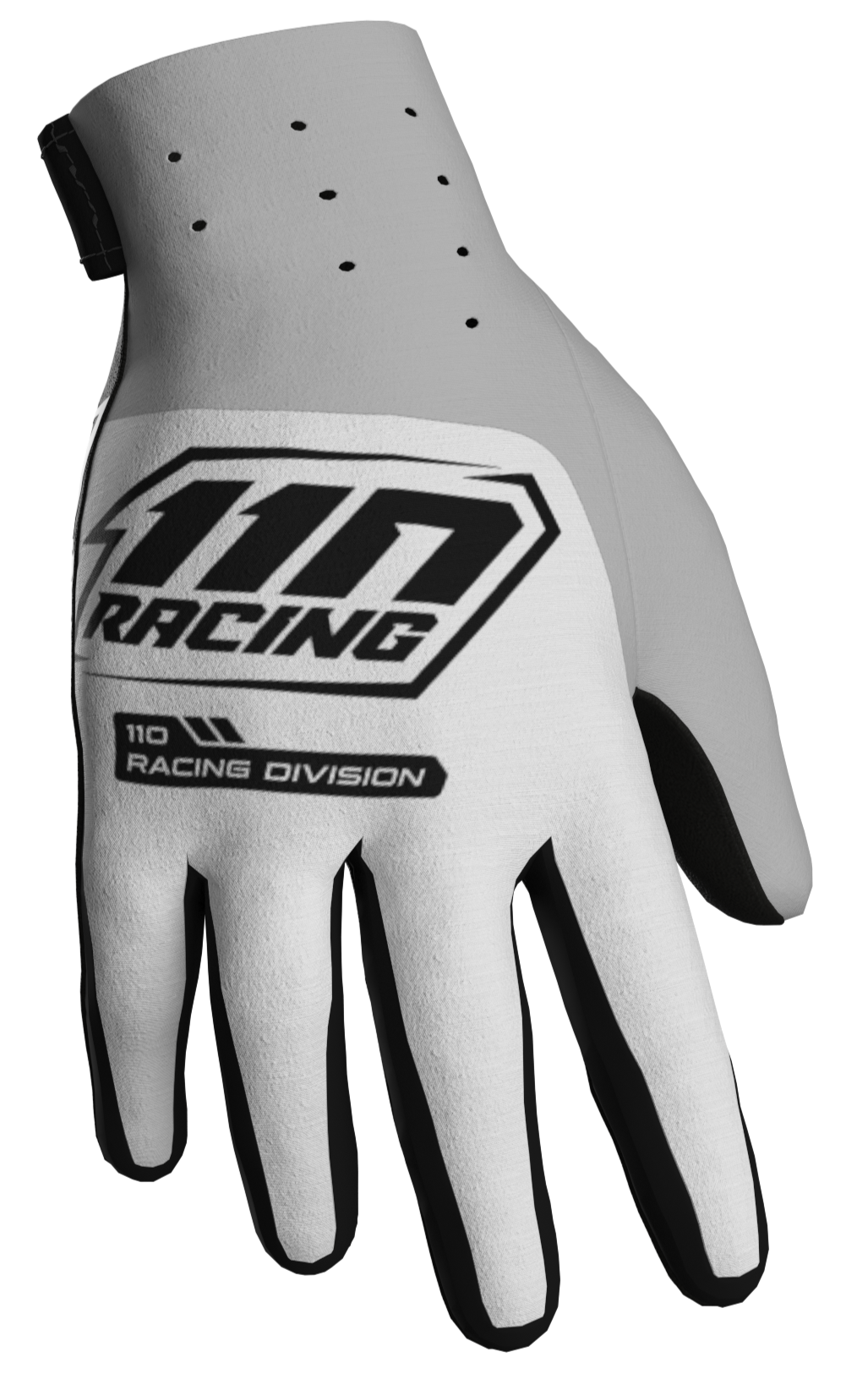 110 RACING // VELOCITY LITE 24' YOUTH GLOVE - WHITE