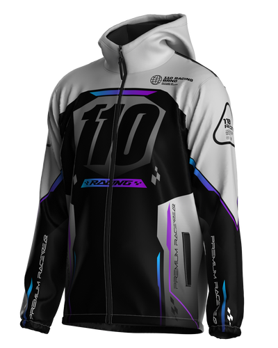 110 RACING // CUSTOM NANO TECH 3.0 COLD JACKET - BLACK/GREY