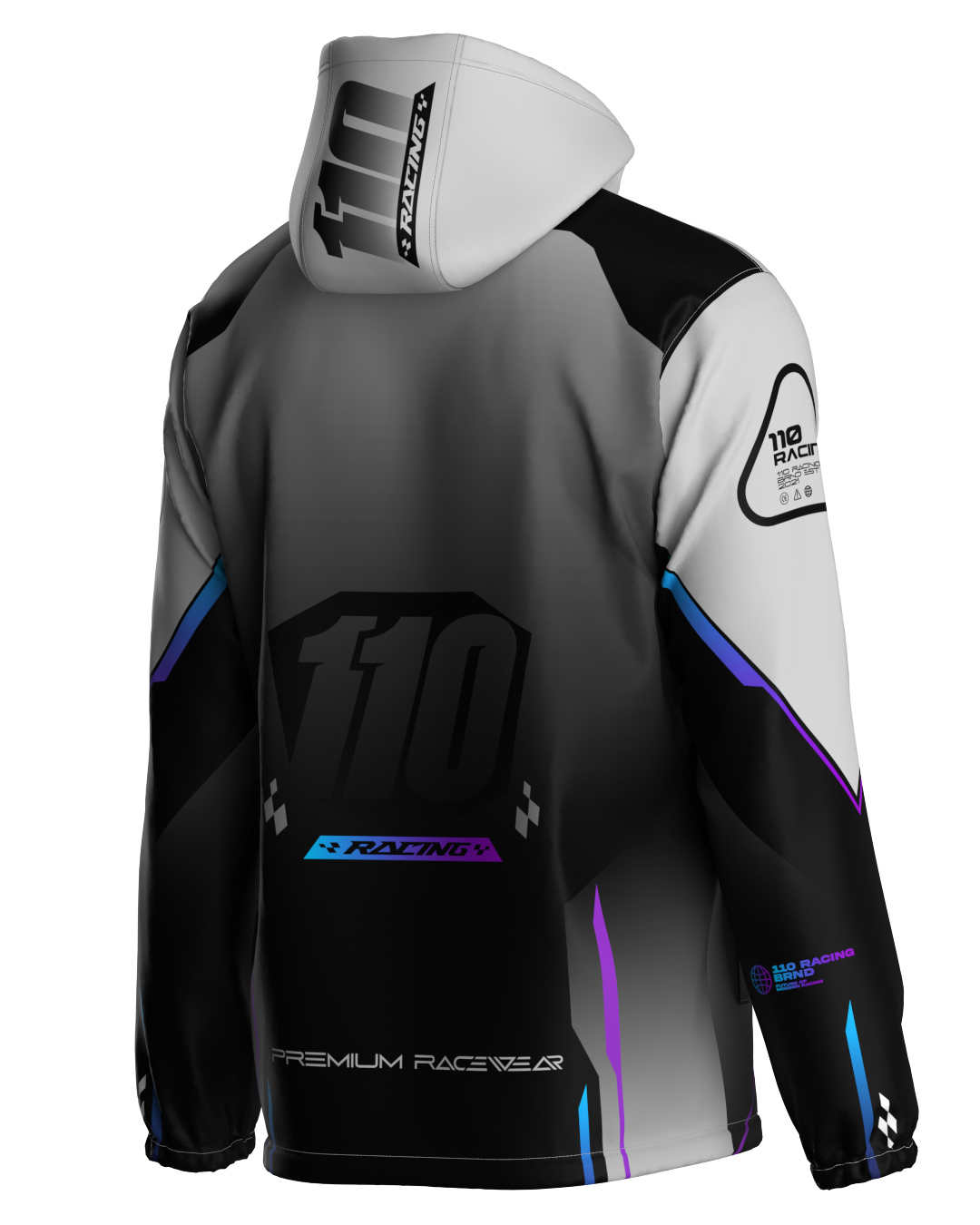 110 RACING // CUSTOM NANO TECH 3.0 COLD JACKET - BLACK/GREY