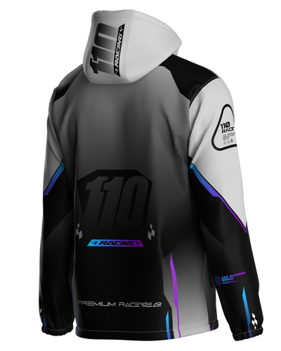 110 RACING // CUSTOM NANO TECH 3.0 COLD JACKET - BLACK/GREY