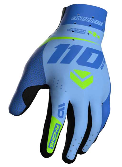 110 RACING // SE2025.5 ASPIRE GLOVE - AZURE