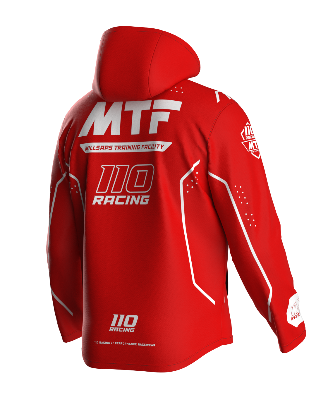 110 RACING x MTF COLLAB ELITE JACKET - RED