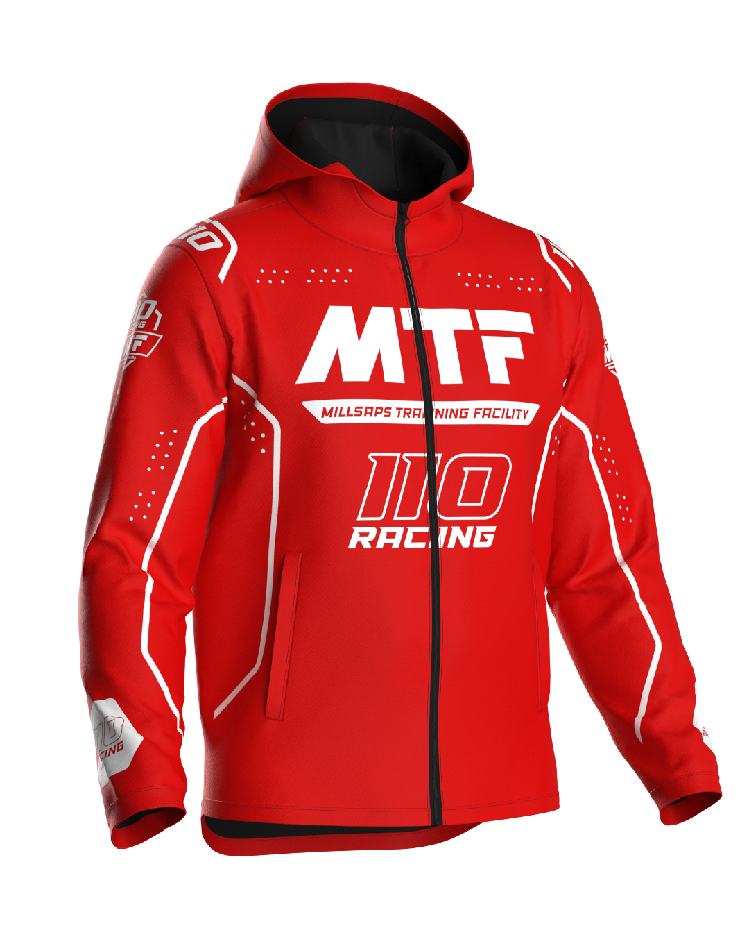 110 RACING x MTF COLLAB ELITE JACKET - RED