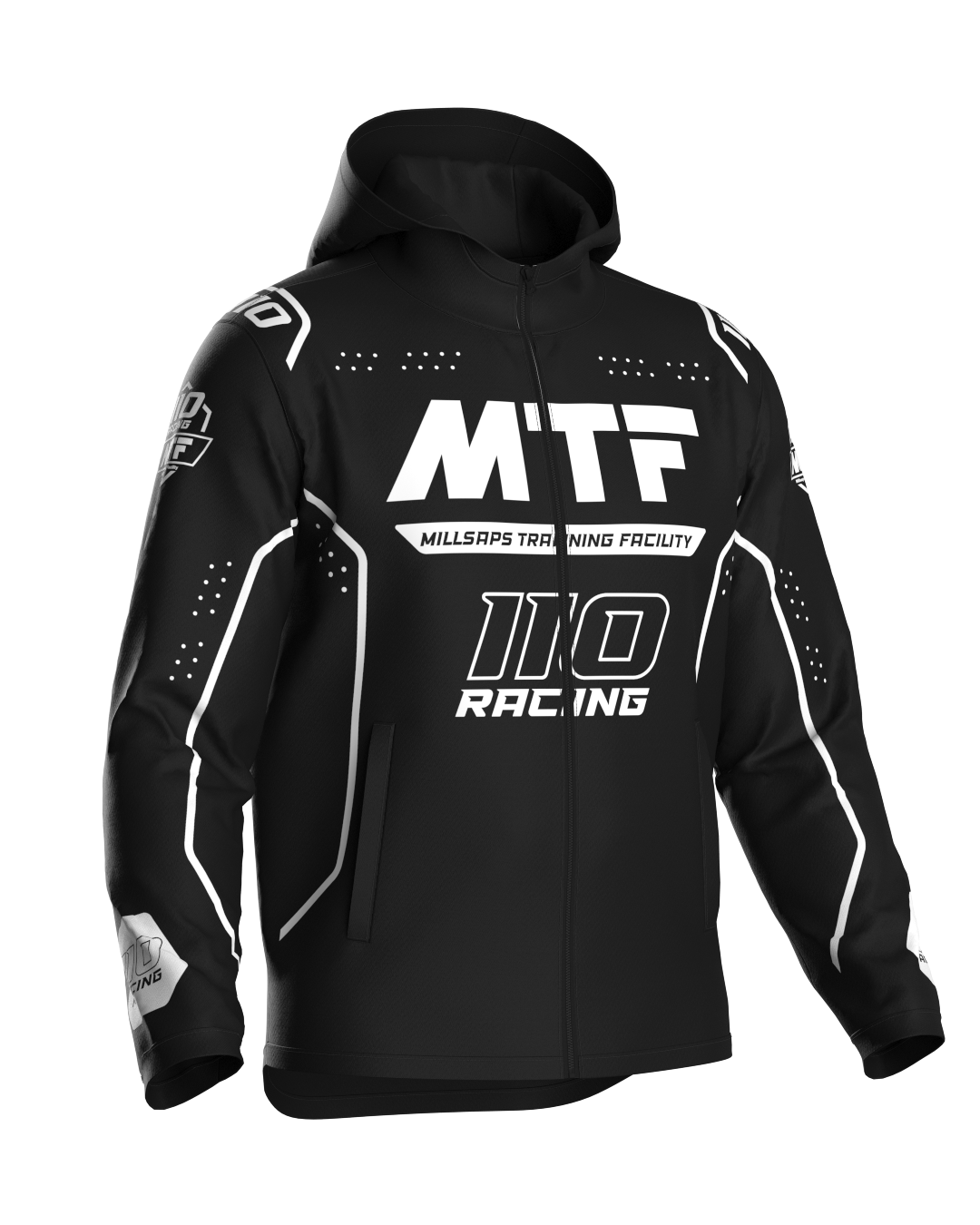 110 RACING x MTF COLLAB ELITE JACKET - BLACK
