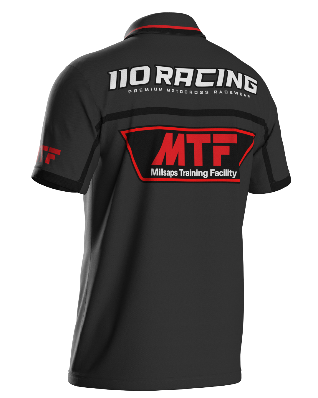 110 RACING x MTF COLLAB // PIT POLO - GREY