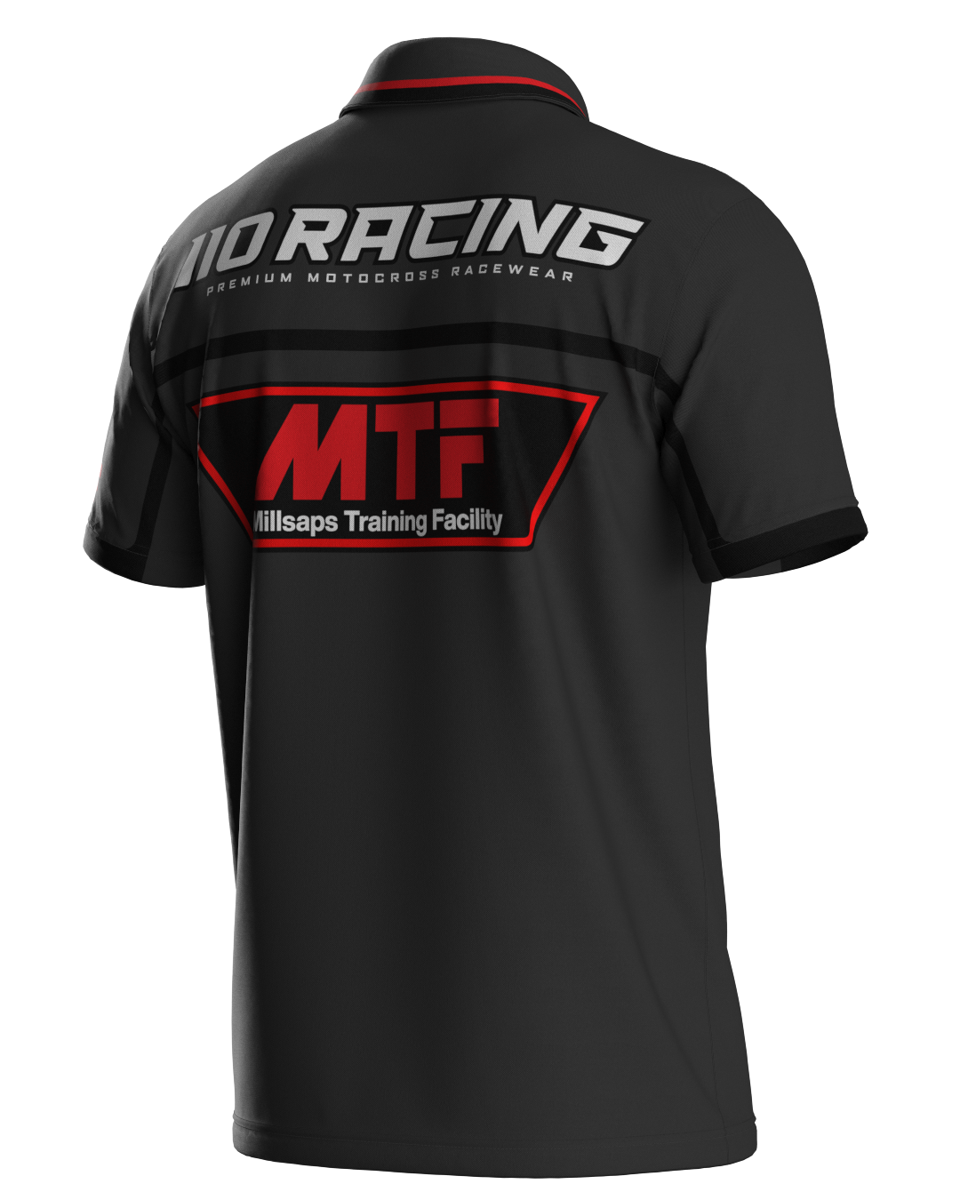110 RACING x MTF COLLAB // PIT POLO - GREY